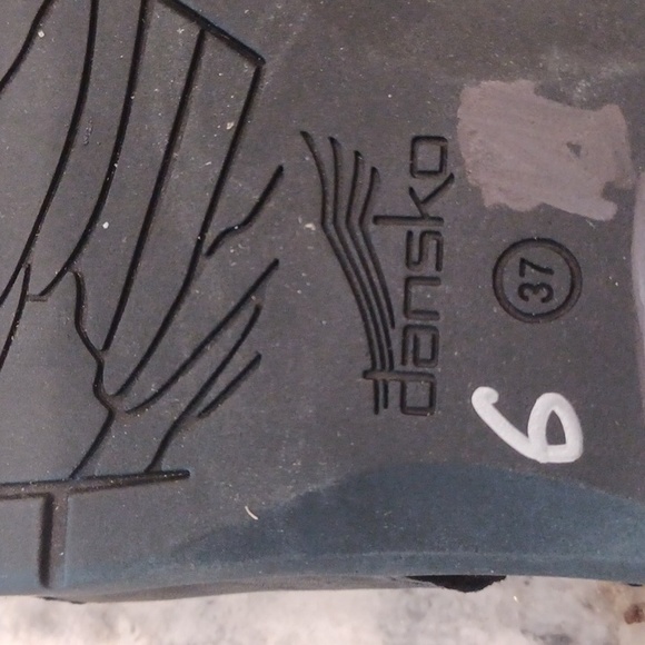 Dansko Wedge Strappy Black Leather Upper Sandals NEW  EU 37 - Picture 14 of 14